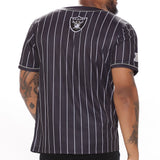 Camisa Top Raiders Baseball - Negro