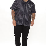 Camisa Top Raiders Baseball - Negro