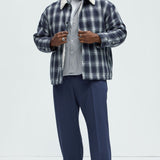 Shacket Sherpa Flannel - Azul/Combinado