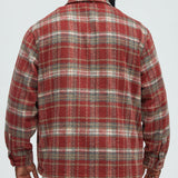 Camisa Tondo Plaid Over - Rojo/Combinado