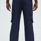 Pantalones Tipo Cargo Perth Pinstripes - Azul Marino/Combinado