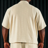 Camisa de botones texturizada Jordan - Blanco crema.