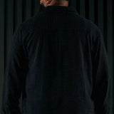 Camisa de manga larga abotonada con textura Jordan - Negro.