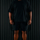 Camisa De Manga Corta I Like How It Looks Oversized Terry - Negro