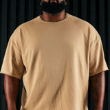 Camisa De Manga Corta I Like How It Looks Oversized Terry - Bronceado