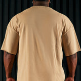 Camisa De Manga Corta I Like How It Looks Oversized Terry - Bronceado