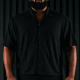 Camisa Abotonada Boca - Negro