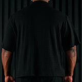 Camisa Abotonada Boca - Negro