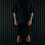 Camisa De Manga Corta I Like How It Looks Oversized Terry - Negro