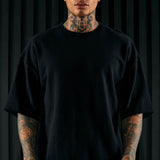 Camisa De Manga Corta I Like How It Looks Oversized Terry - Negro