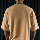 Camisa De Manga Corta I Like How It Looks Oversized Terry - Bronceado