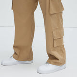 Pantalones Tipo Cargo Loose Screw - Caqui
