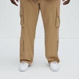 Pantalones Tipo Cargo Loose Screw - Caqui
