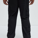 Pantalones Tipo Cargo Loose Screw - Negro
