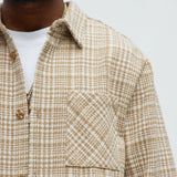 Camisa James Tweed Over - Bronceado/Multicolor