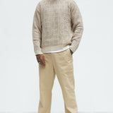 Suéter Runnin Up Numbers Crewneck - Gris Pardo
