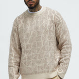 Suéter Runnin Up Numbers Crewneck - Gris Pardo