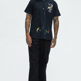 Camisa De Manga Corta Snoopy Peanuts Academy Of Fine Arts - Negro