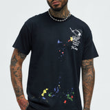 Camisa De Manga Corta Snoopy Peanuts Academy Of Fine Arts - Negro