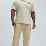 Pantalones Tipo Cargo Berry Straight - Caqui