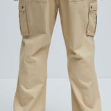 Pantalones Tipo Cargo Berry Straight - Caqui