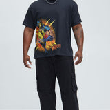 Camisa De Manga Corta Wolverine Rage - Negro