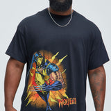 Camisa De Manga Corta Wolverine Rage - Negro