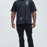 Camisa De Manga Corta Snoopy Peanuts Academy Of Fine Arts - Negro