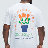 Camisa De Manga Corta Don't Overthink It - Blanco