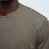 Camiseta Essential Long Sleeve Scallop - Oliva