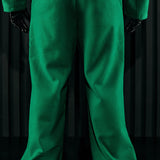 Pantalones acampanados con aberturas en tejido texturizado Wilder - Verde