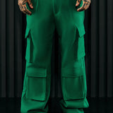 Pantalones cargo con tejido texturizado Wilder - Verde