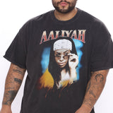 Camisa De Manga Corta Aaliyah One In A Million - Negro/Combinado