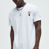 Camisa De Manga Corta Don't Overthink It - Blanco