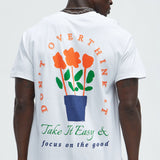 Camisa De Manga Corta Don't Overthink It - Blanco