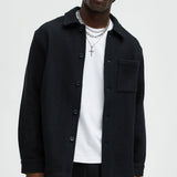 Camisa Linden Textured Over - Negro
