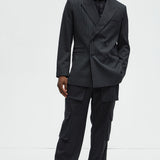 Pantalón Liam Pinstripe Cargo - Negro