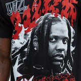 Camisa De Manga Corta Lil Durk - Negro