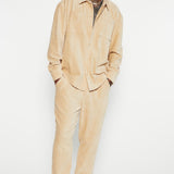 Camisa Luxury Knit Ribbed - Bronceado