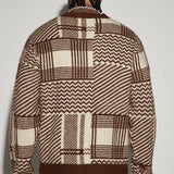 Suéter Mixed Lines Cozy Crewneck - Crema/Combinación