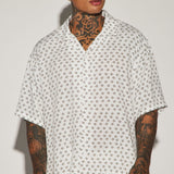 Camisa Abotonada Best Geometric - Blanco/Combinado