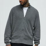 Suéter Shawn Full Zip - Gris Suave