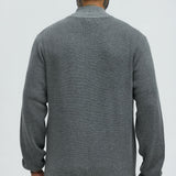 Suéter Shawn Full Zip - Gris Suave