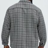 Camisa James Tweed Over - Negro/Combinado