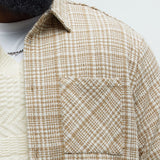 Camisa James Tweed Over - Bronceado/Multicolor