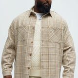 Camisa James Tweed Over - Bronceado/Multicolor