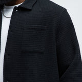 Camisa Linden Textured Over - Negro