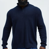 Suéter Shawn Quarter Zip - Azul Marino