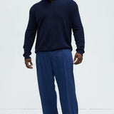 Suéter Shawn Quarter Zip - Azul Marino