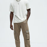 Pantalón De Mezclilla Mark Cargo - Grey Mineral Wash